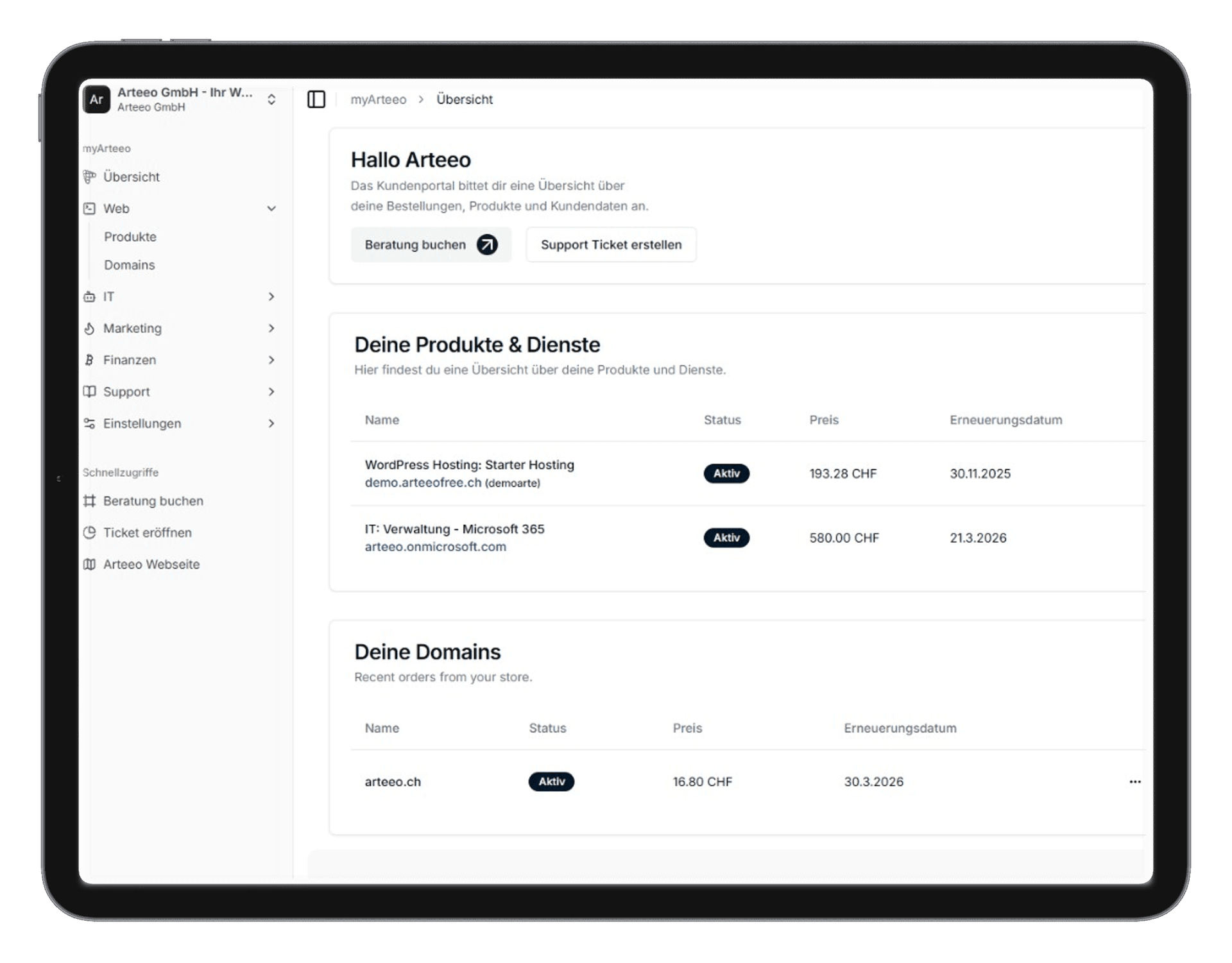 App screenshot